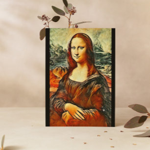 Mona Lisa in warm colours Postcard