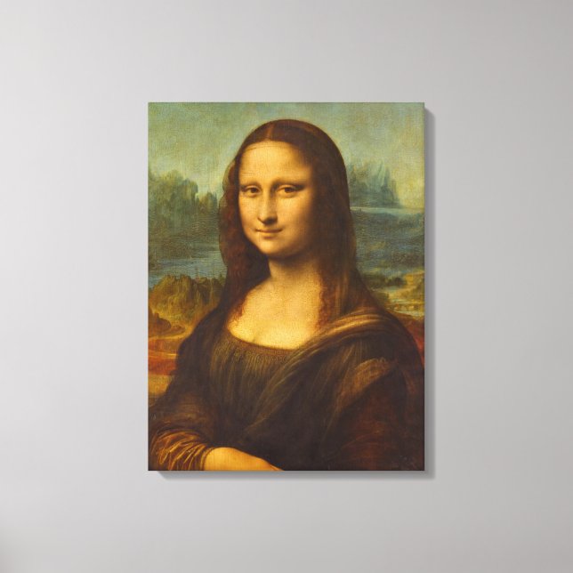 Mona Lisa, La Joconde,1503 by Leonardo da Vinci Canvas Print (Front)