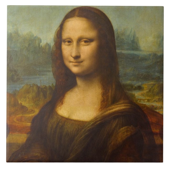 Mona Lisa, La Joconde, 1503 by Leonardo da Vinci Tile (Front)