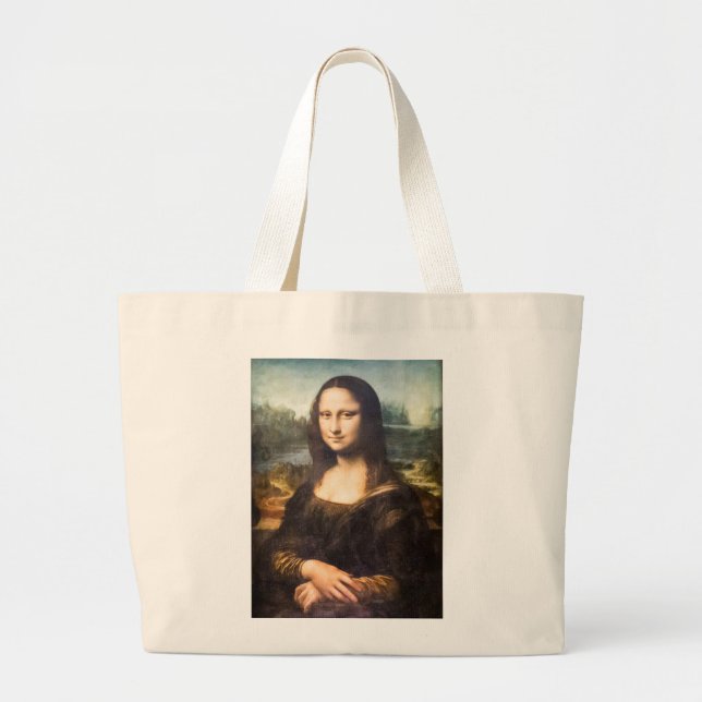 Mona Lisa Large Tote Bag (Front)