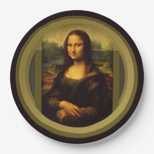 Mona Lisa ... Leonardo da Vinci ~ 1503-1517 Paper Plate