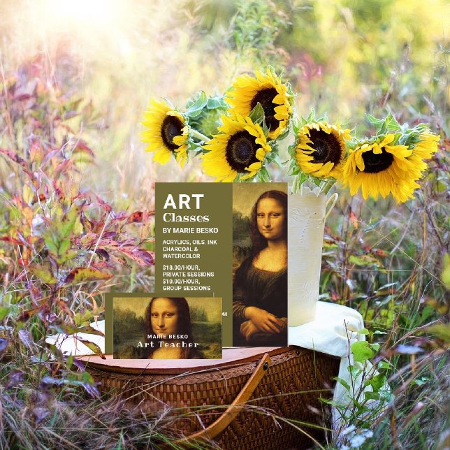 Mona Lisa, Leonardo Da Vinci, Art Classes Flyer (Creator Uploaded)