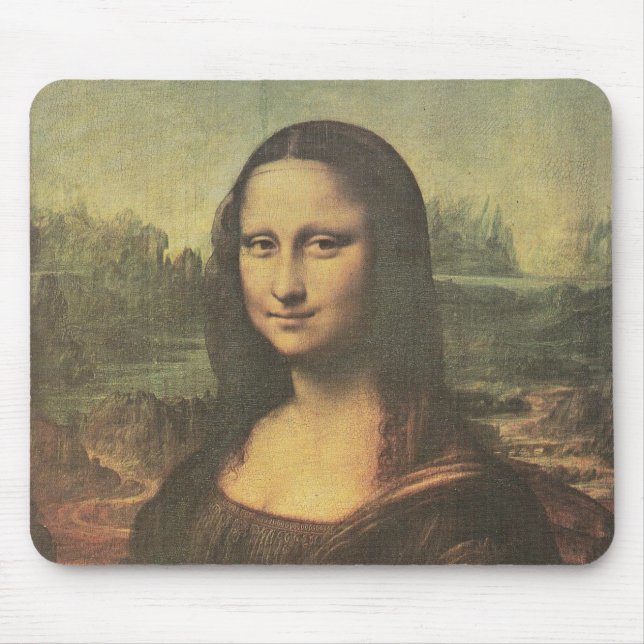 Mona Lisa Leonardo da Vinci Fine Art Mouse Pad (Front)