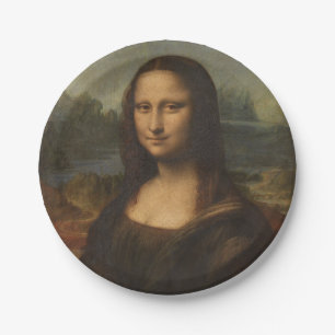 Mona Lisa Leonardo Da Vinci Paper Plate