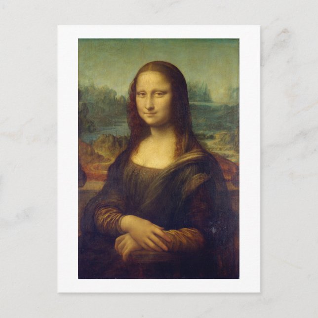 Mona Lisa, Leonardo da Vinci Postcard (Front)