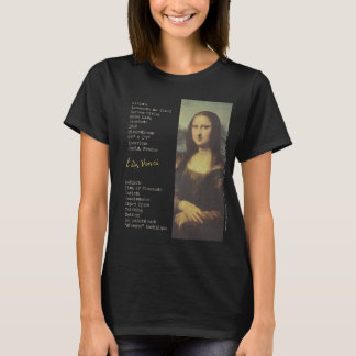 Mona Lisa  Leonardo Da Vinci  T-Shirt