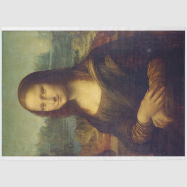 Mona Lisa, Leonardo da Vinci Tissue Paper (Front)