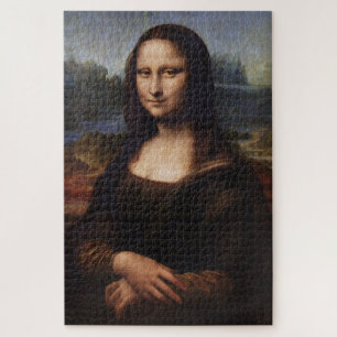 Mona Lisa & Leonardo da Vinci /vintage Italy Jigsaw Puzzle