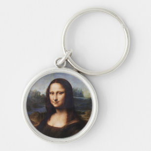 Mona Lisa & Leonardo da Vinci /vintage Italy Keychain