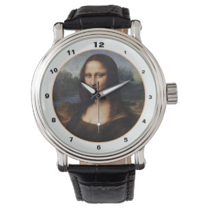 Mona Lisa & Leonardo da Vinci /vintage Italy Watch
