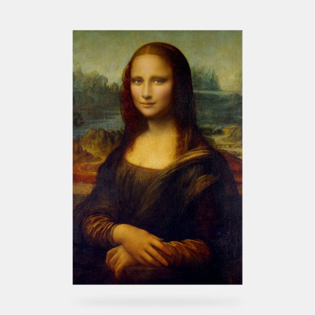 Mona Lisa Leonardo France  Acrylic Sign (Front)