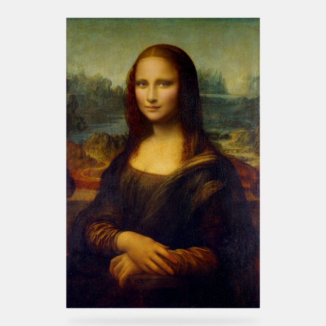 Mona Lisa Leonardo France Acrylic Sign (Front)