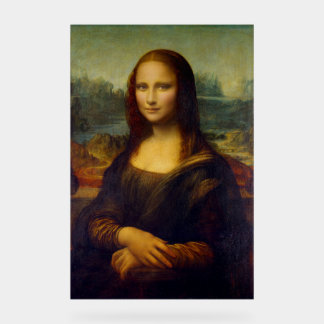 Mona Lisa Leonardo France Acrylic Sign