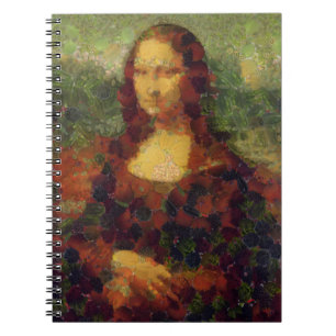 Mona Lisa Lettuce Fine Art Vegan Spoof Notebook