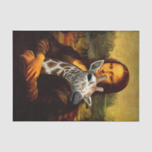 Mona Lisa Loves Giraffes Tissue Paper