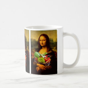 Mona Lisa Loves Vegetables Coffee Mug