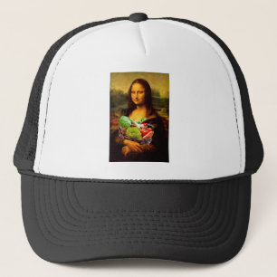 Mona Lisa Loves Vegetables Trucker Hat