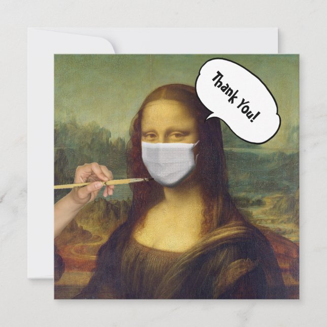Mona Lisa masked Card (Front)