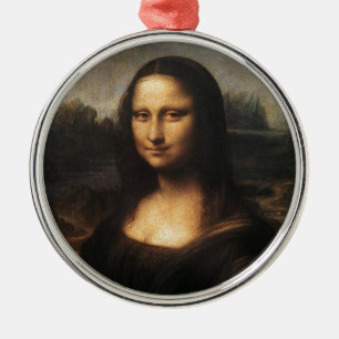 Mona Lisa Metal Ornament