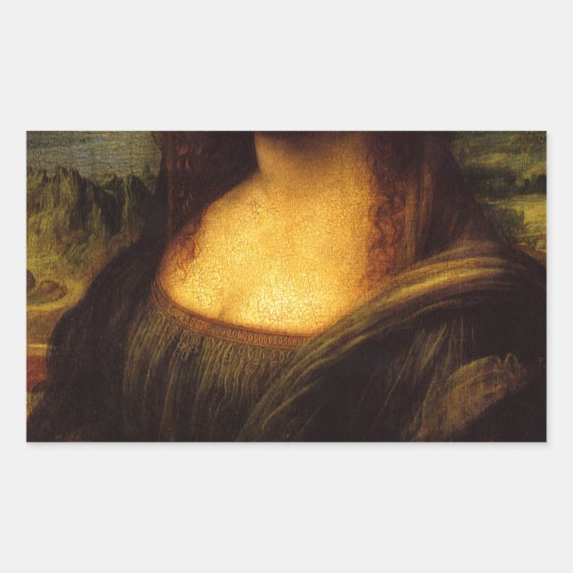 mona lisa moustache sticker (Front)