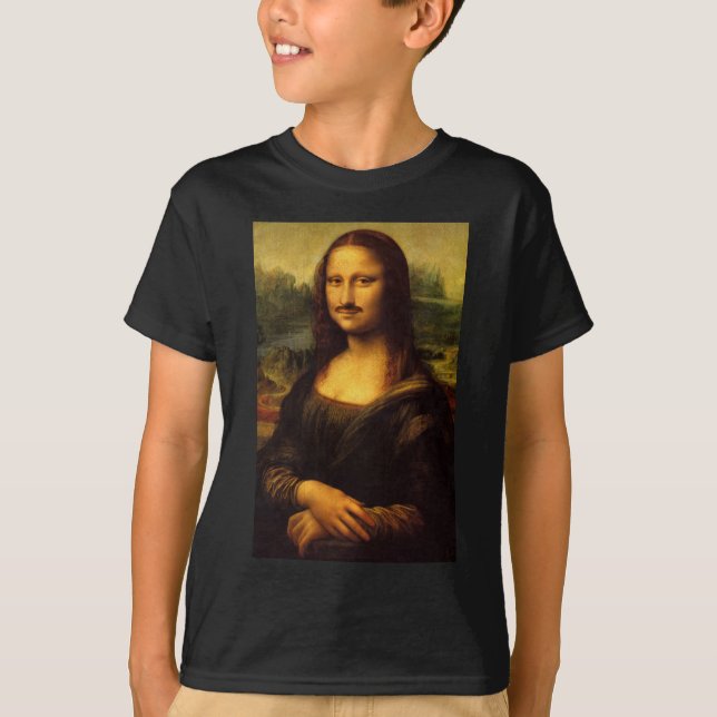 mona lisa moustache T-Shirt (Front)