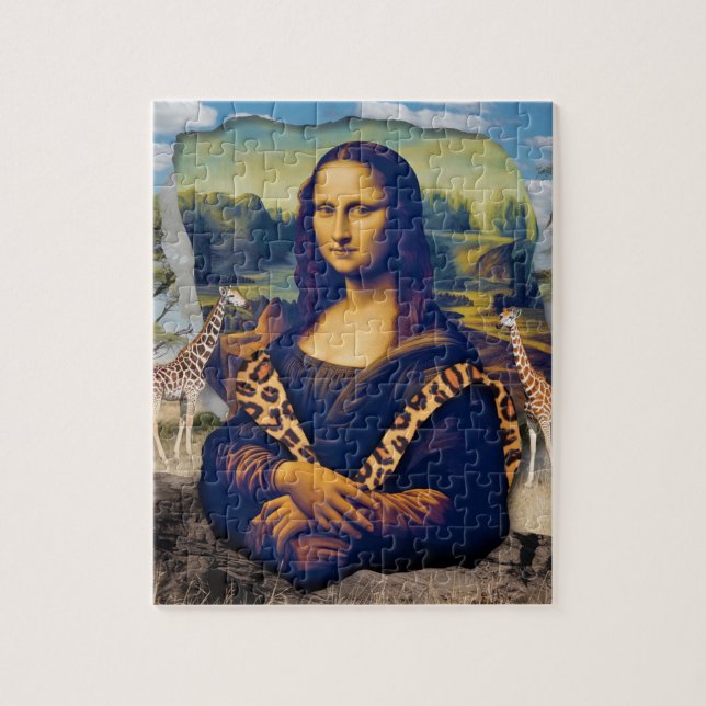 Mona Lisa On Safari Jigsaw Puzzle (Vertical)
