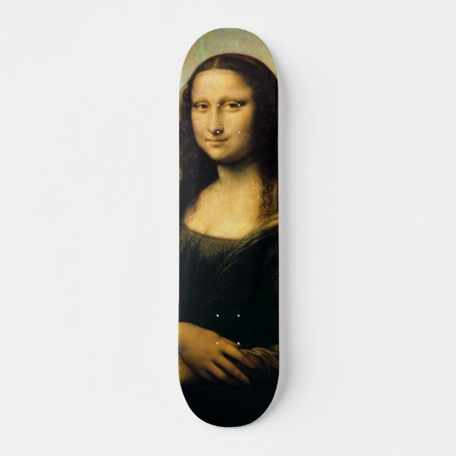 mona-lisa-painting skateboard (Front)