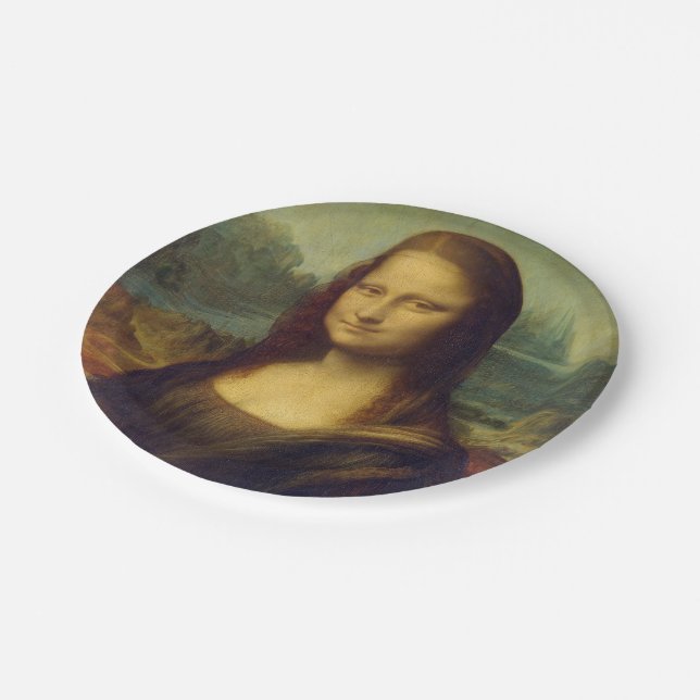 Mona Lisa Paper Plate (Angled)