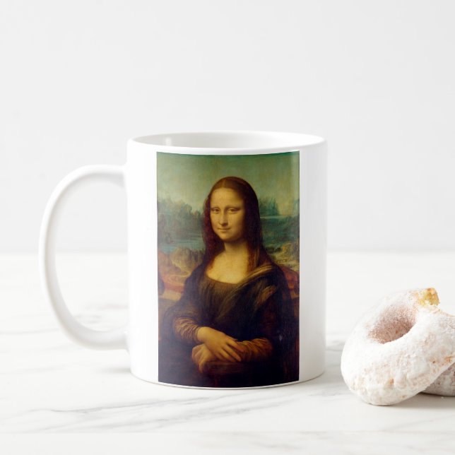 Mona Lisa par da Vinci - Mug (Avec donut)