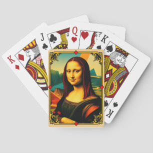 Mona Lisa Playing Card