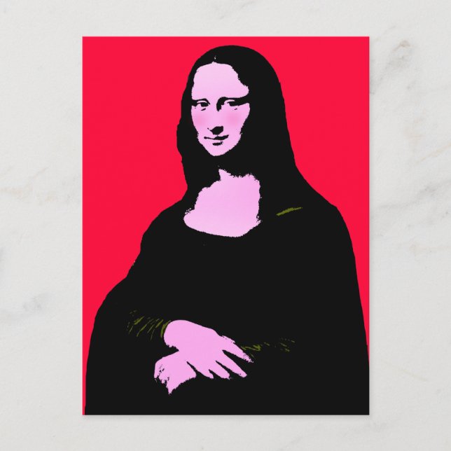 Mona Lisa Pop Art  Postcard (Front)