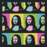 Mona Lisa - Pop Art Style  Faux Canvas Print<br><div class="desc">Mona Lisa is stylised in Pop Art and Her famous smile is also colorized. For Pop Art lovers. With respect to Leonardo Da Vinci painting,  this is Art Revisited !</div>