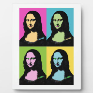 Mona Lisa - Pop Art Style Plaque