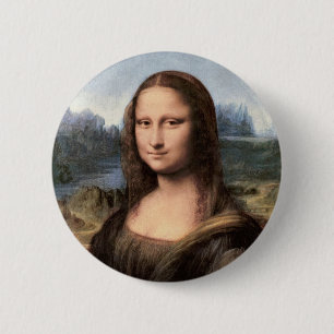 Mona Lisa Portrait / Painting 2 Inch Round Button
