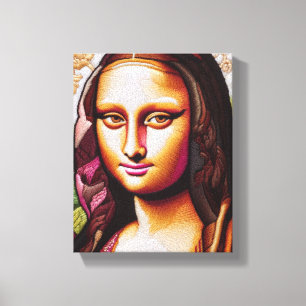 Mona Lisa Portrait / Painting Canvas Print