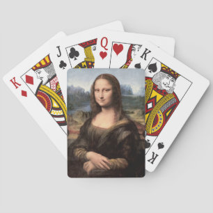 Mona Lisa Portrait Painting Playing Cards