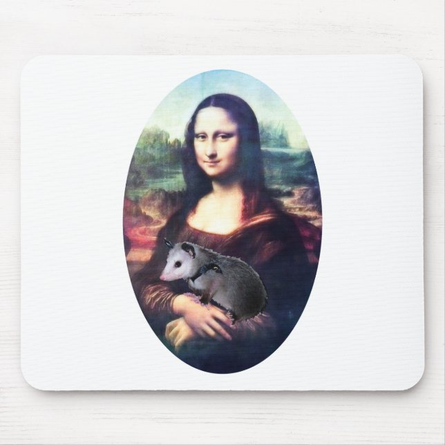 Mona Lisa Possum Mouse Pad (Front)
