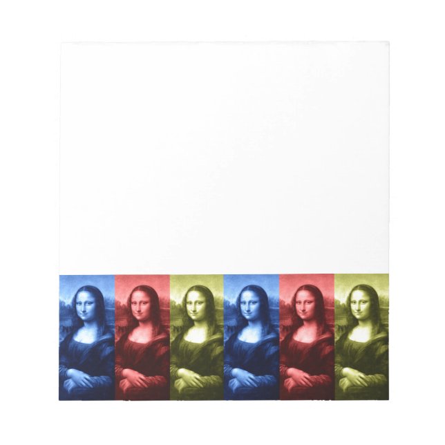 Mona Lisa Primary Colours Notepad (Front)