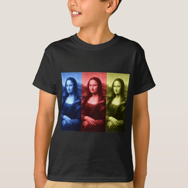 Mona Lisa Primary Colours T-Shirt (Front)