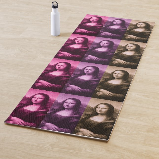 Mona Lisa Purple Pink Chocolate Yoga Mat (In Situ)