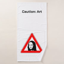 Mona Lisa Road Sign Parody Pop Art