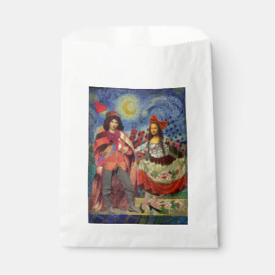 Mona Lisa Romantic Funny Colourful Artwork Favour Bag