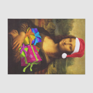 Mona Lisa Santa Claus Tissue Paper