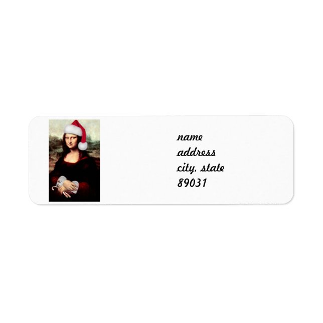 Mona Lisa Santa Hat Christmas (Front)