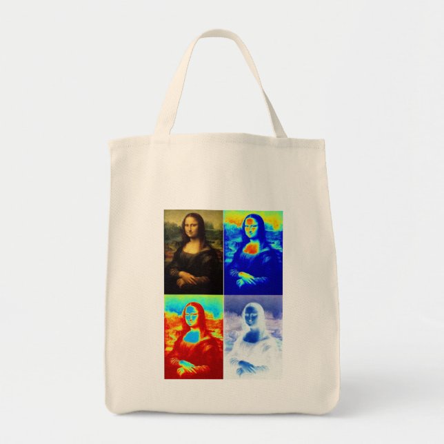 Mona Lisa Squared  Tote Bag (Front)