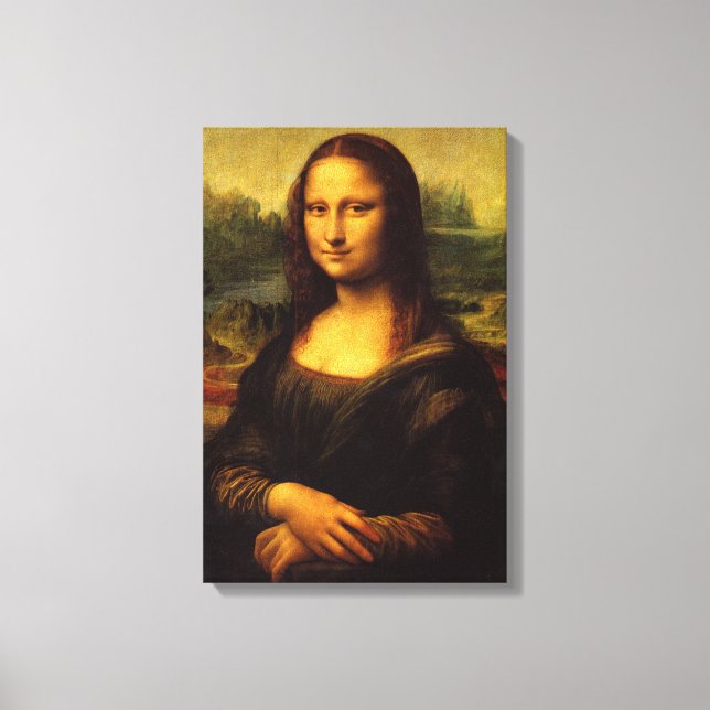 Mona Lisa Stretched Canvas Print (Front)