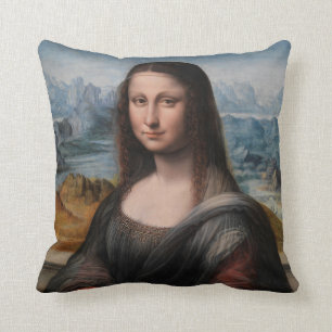 Mona Lisa Throw Pillow
