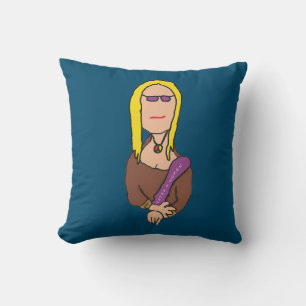 Mona Lisa Throw Pillow