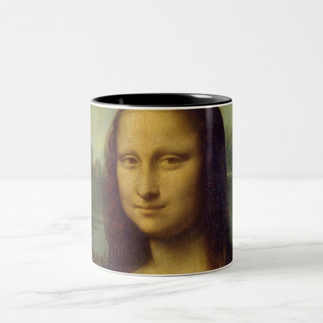 Mona Lisa Two-Tone Coffee Mug (Center)