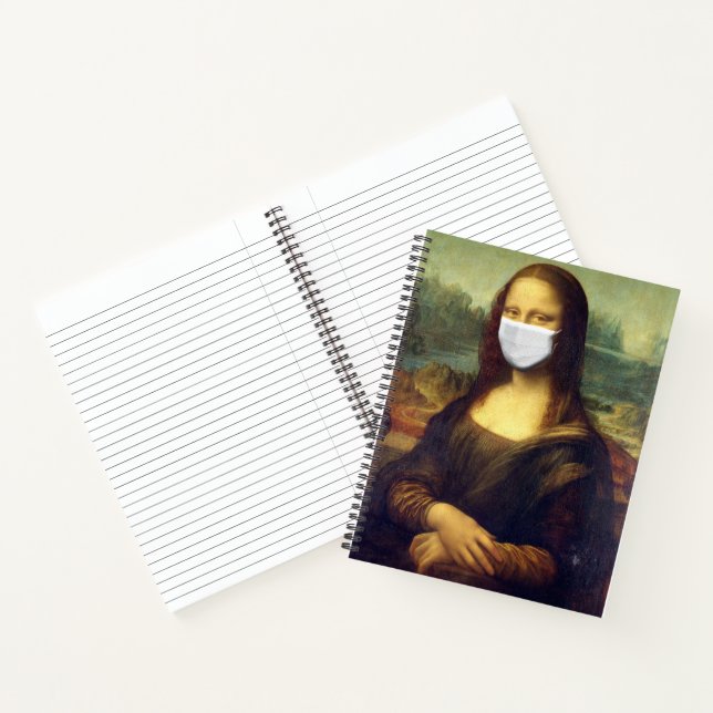 Mona Lisa Via Corona Virus Notebook (Inside)